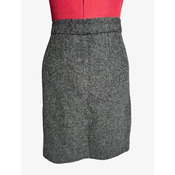 Boden Women’s Size 10 L 100% Wool Grey Fully Lined Knee Length Academia Skirt - Picture 2 of 6